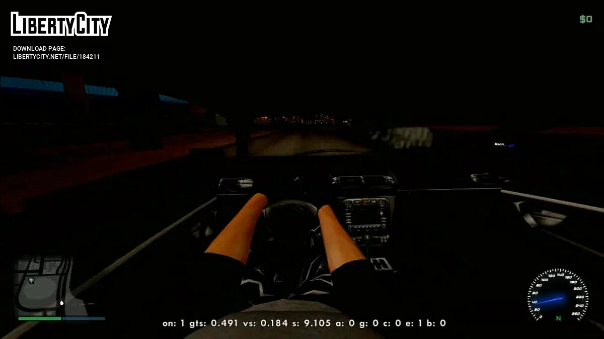 Ночной спидометр для SpeedoSA / GTA San Andreas