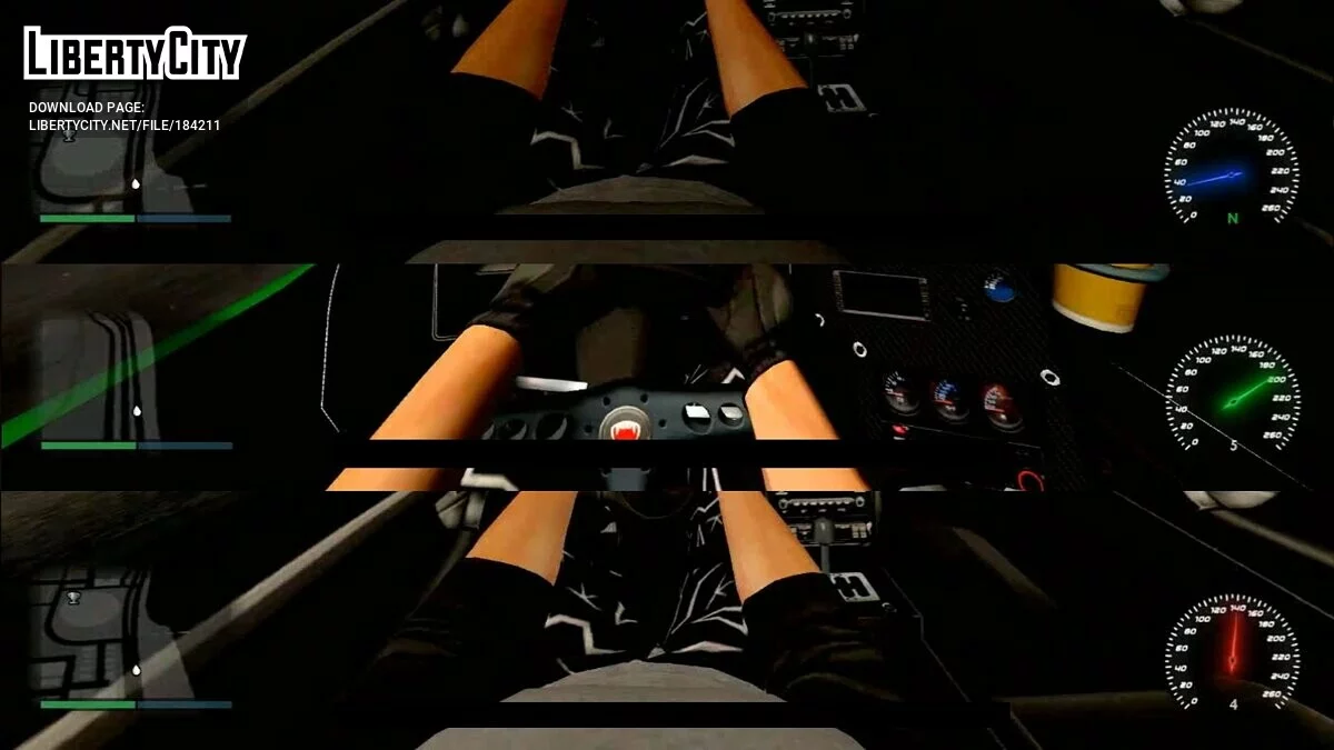 Ночной спидометр для SpeedoSA / GTA San Andreas