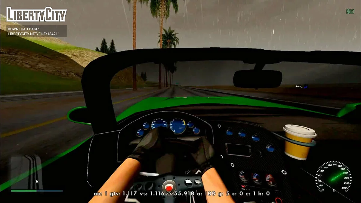 Ночной спидометр для SpeedoSA / GTA San Andreas