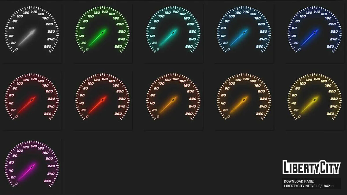 Ночной спидометр для SpeedoSA / GTA San Andreas