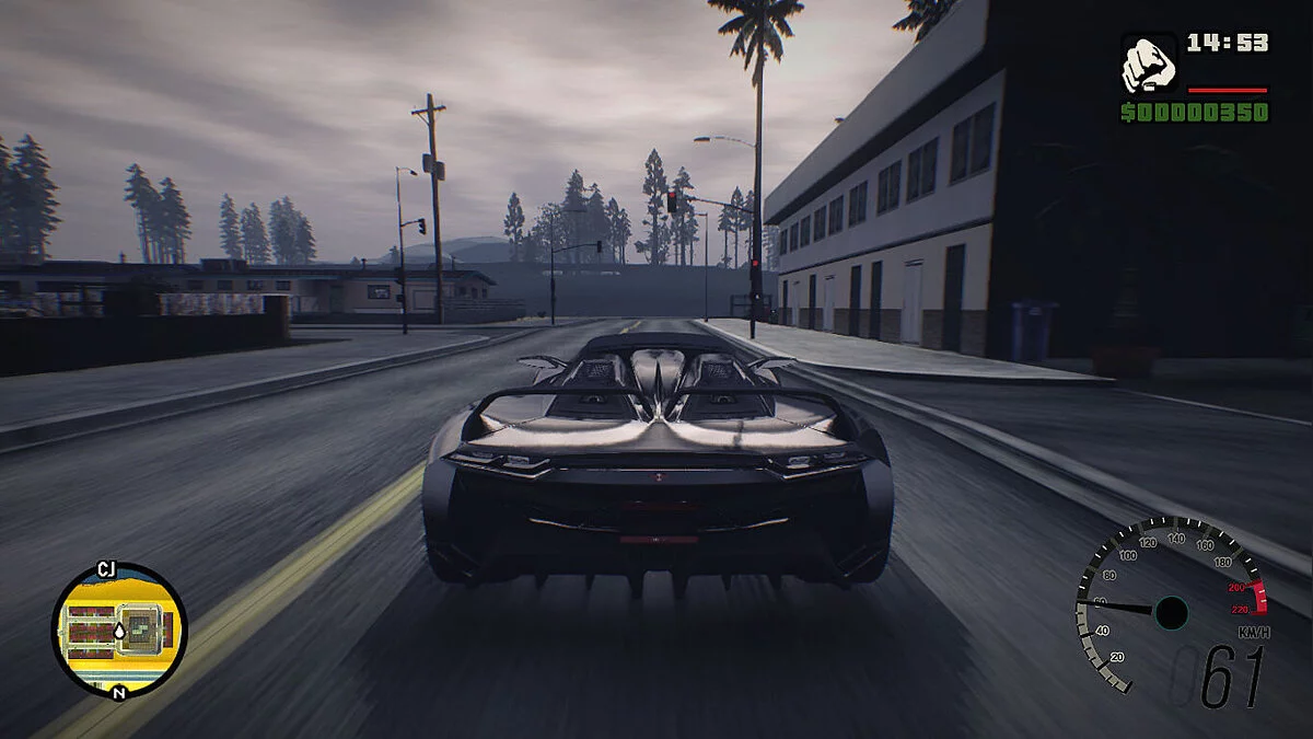 Ganton Speedometer v 2.0 / GTA San Andreas