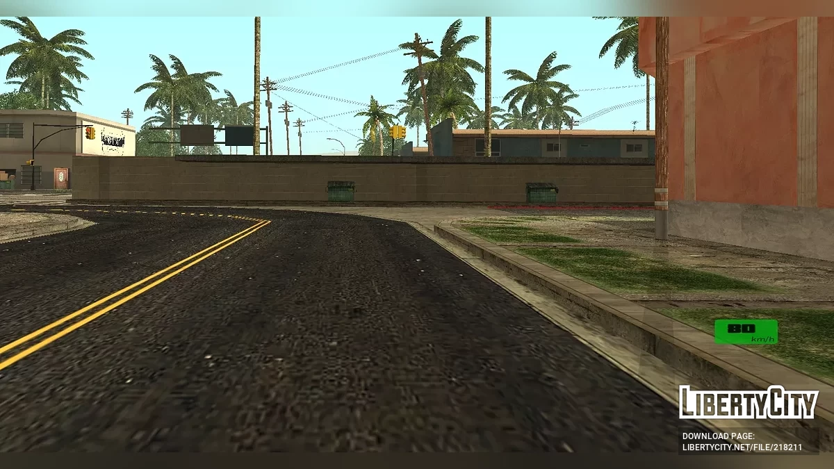Зелёный Спидометр / GTA San Andreas