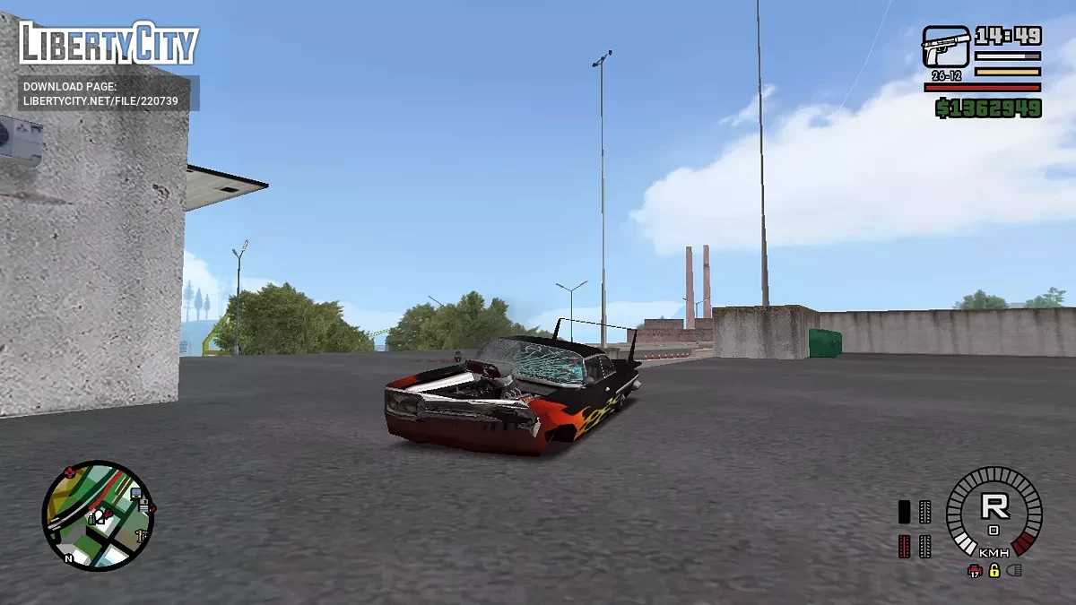Спидометр в стиле SA / GTA San Andreas