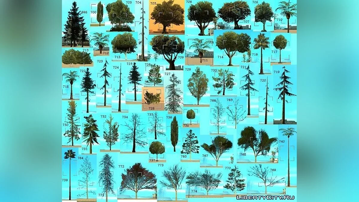 Список текстур и моделей для  MAPa  / GTA San Andreas