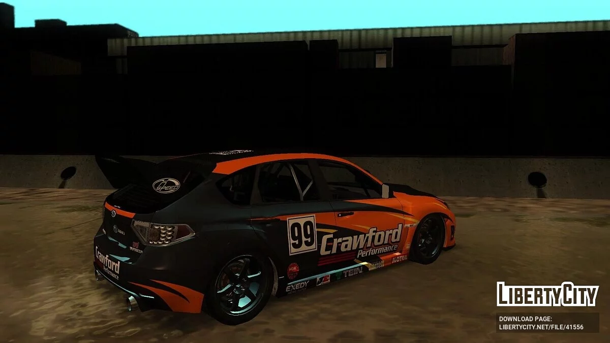 Subaru Impreza WRX STI Gymkhana N14 Shape / GTA San Andreas