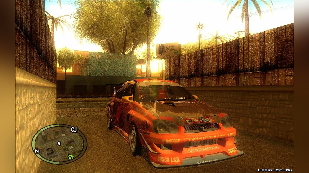 Скачать Subaru Impreza WRX Team Orange DRIFT SA-MP для GTA San Andreas