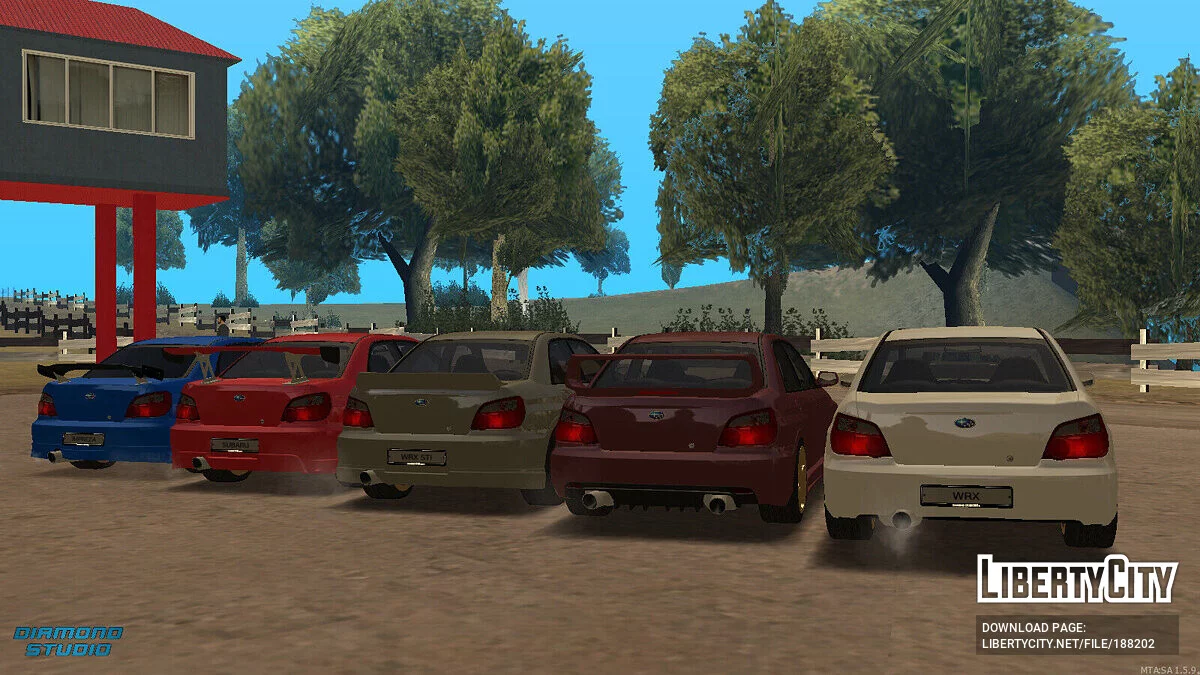 Subaru Impreza WRX STI + Тюнинг + CCD / GTA San Andreas