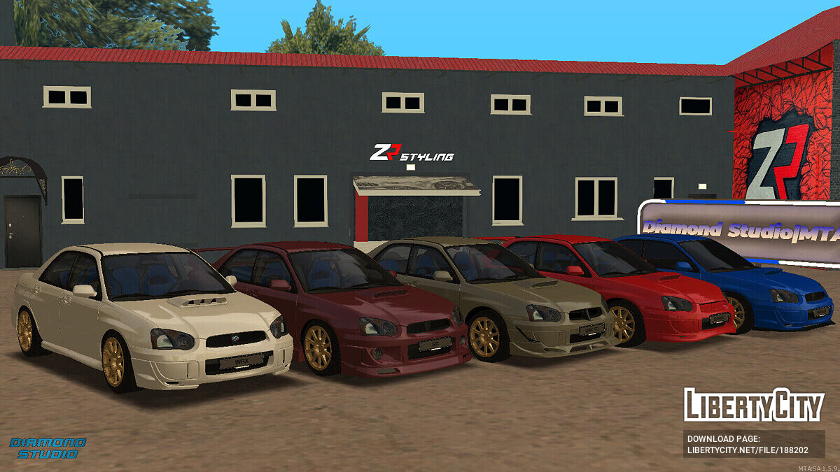 Скачать Subaru Impreza WRX STI + Тюнинг + CCD для GTA San Andreas