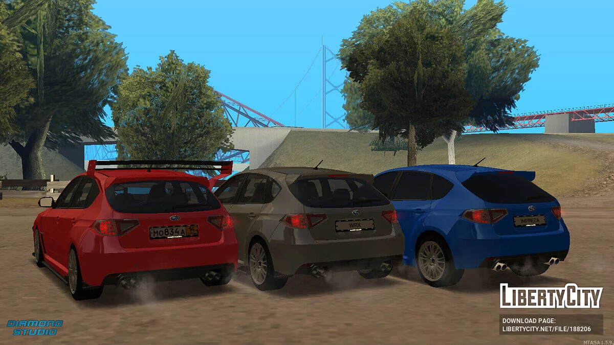 Subaru Impreza WRX STI + Тюнинг + CCD / GTA San Andreas