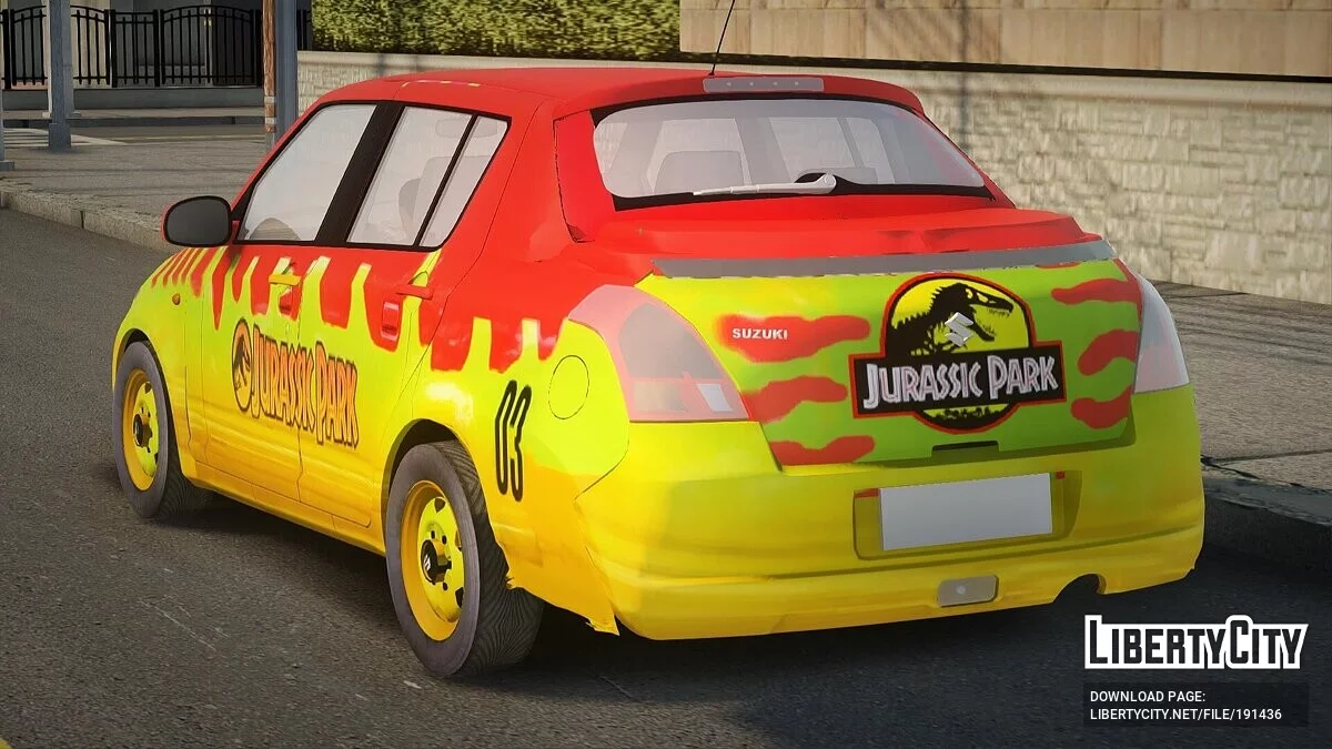 Jurassic Park Suzuki Swift Dzire / GTA San Andreas