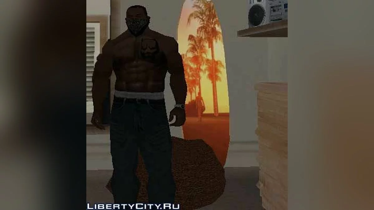 Pitbull Brusttattoo / GTA San Andreas