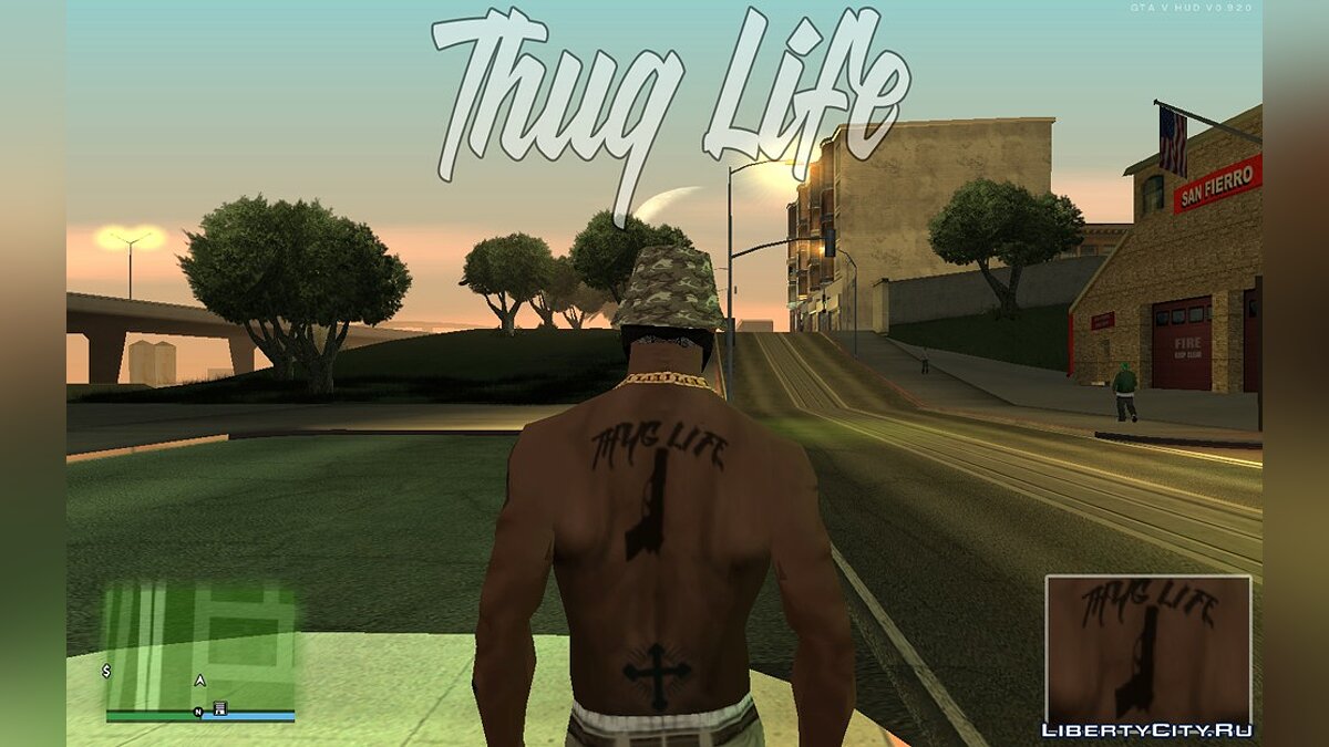 Скачать Татуировка Thug Life для GTA San Andreas