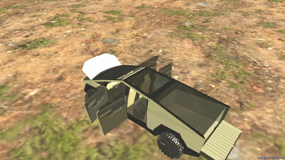 Tesla Cybertruck v1.2 + Cybertrailer v1.0 + Cyberquad v1.0 / GTA San Andreas