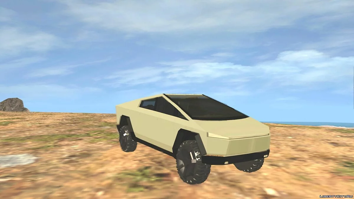 Tesla Cybertruck v1.2 + Cybertrailer v1.0 + Cyberquad v1.0 / GTA San Andreas