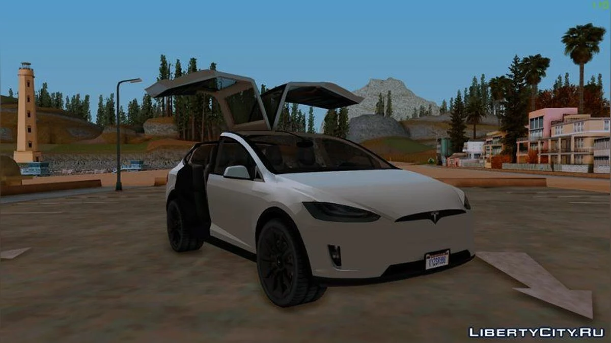 2016 Tesla Model X (низкополигональная) / GTA San Andreas