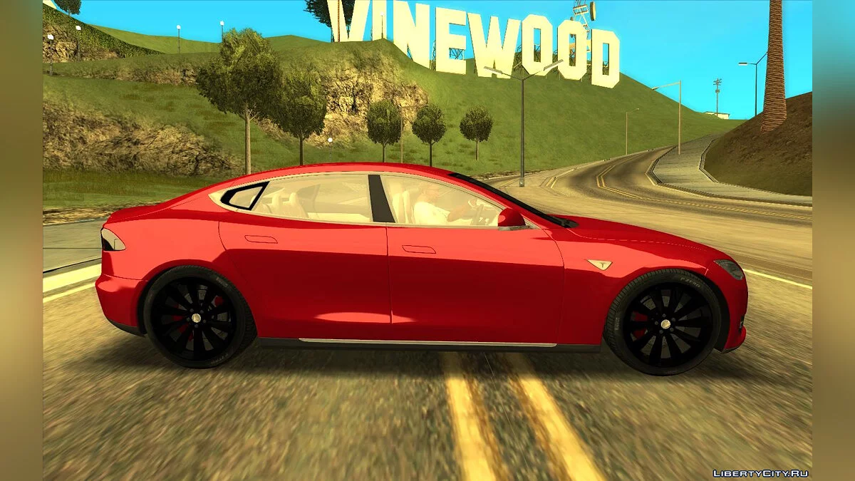 Tesla Model S 2014 (Разумный автопилот) / GTA San Andreas