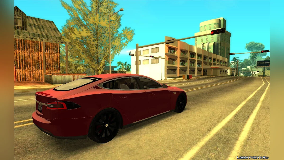 Tesla Model S 2014 (Разумный автопилот) / GTA San Andreas