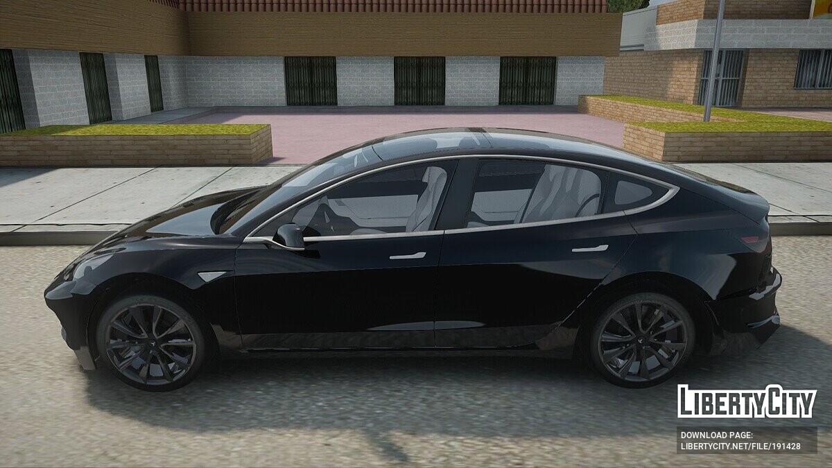 Скачать Tesla Model 3 для GTA San Andreas