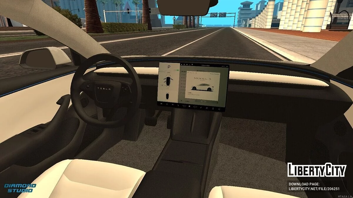Tesla Model 3 + CCD / GTA San Andreas