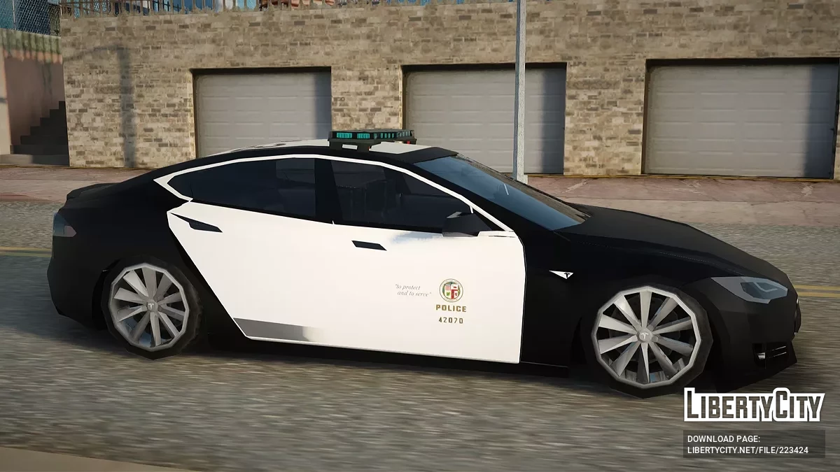 Tesla Model S LAPD [AVS] / GTA San Andreas
