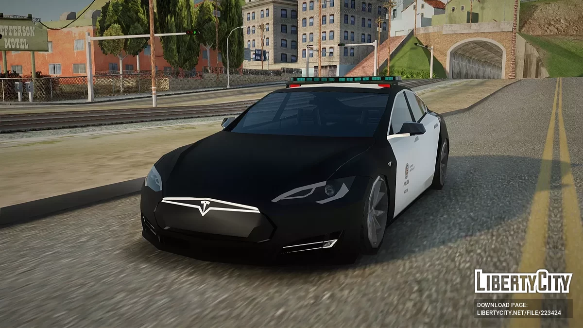 Tesla Model S LAPD [AVS] / GTA San Andreas