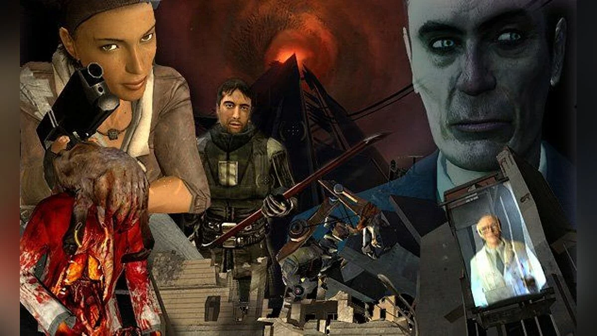 Меню в стиле Half life / GTA San Andreas