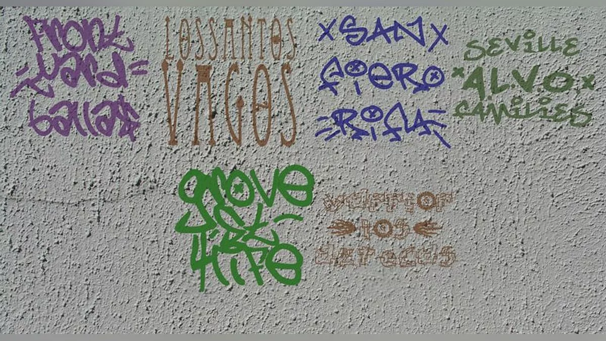 HQ Tags / GTA San Andreas