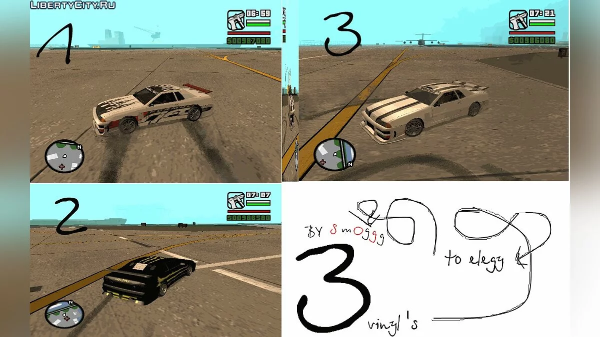Новые винилы для Elegy  / GTA San Andreas