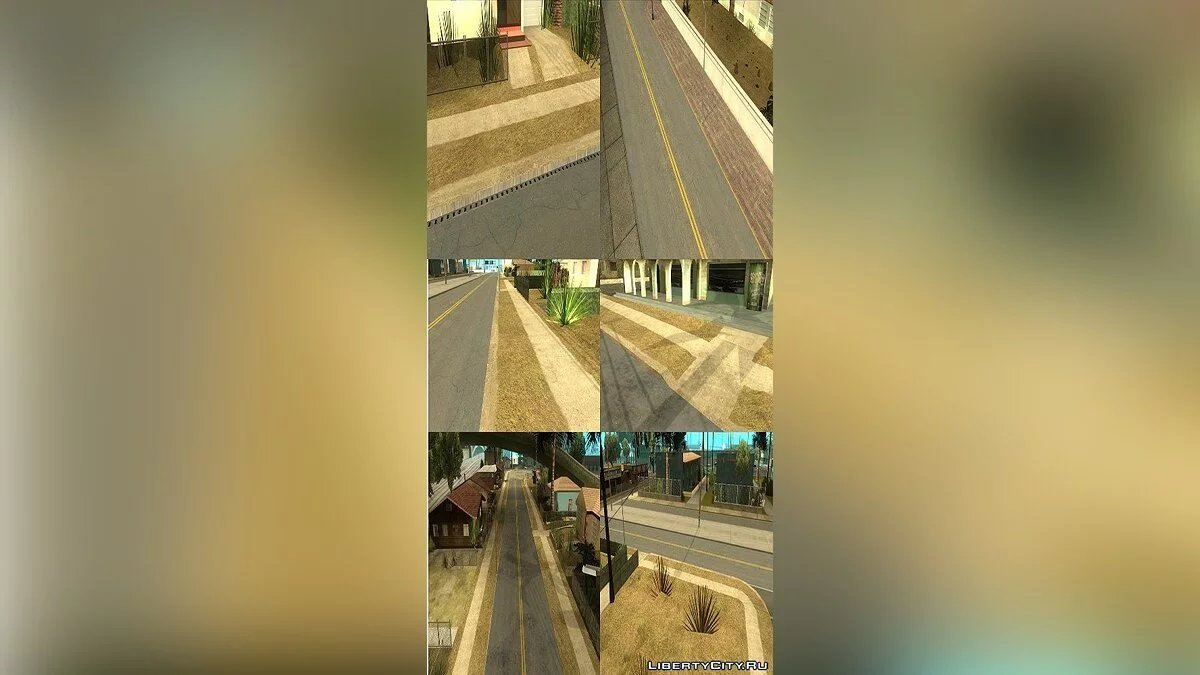 Sidewalks and Asphalt Textures / GTA San Andreas
