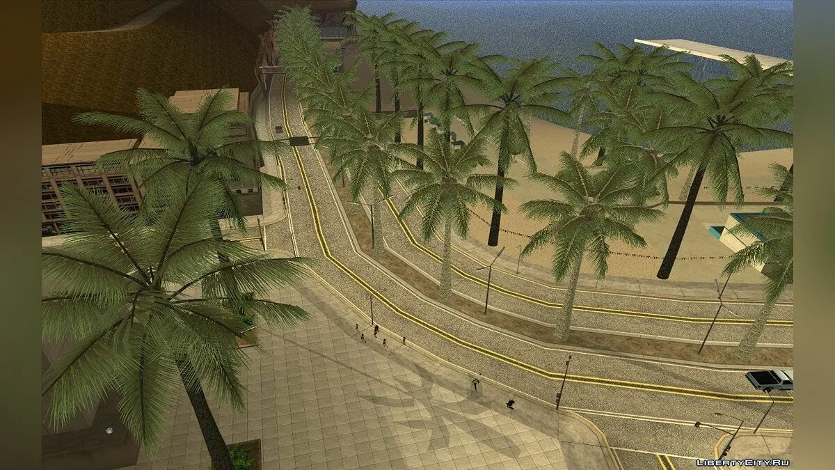Новые пальмы на дороге к Verona Beach / GTA San Andreas