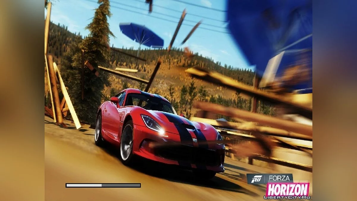 Загрузочные экраны и меню в стиле Forza HORIZON / GTA San Andreas