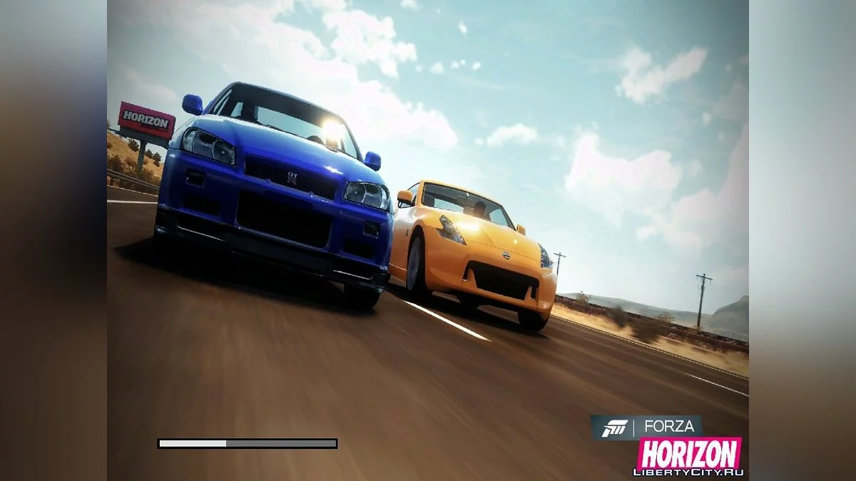 Загрузочные экраны и меню в стиле Forza HORIZON / GTA San Andreas