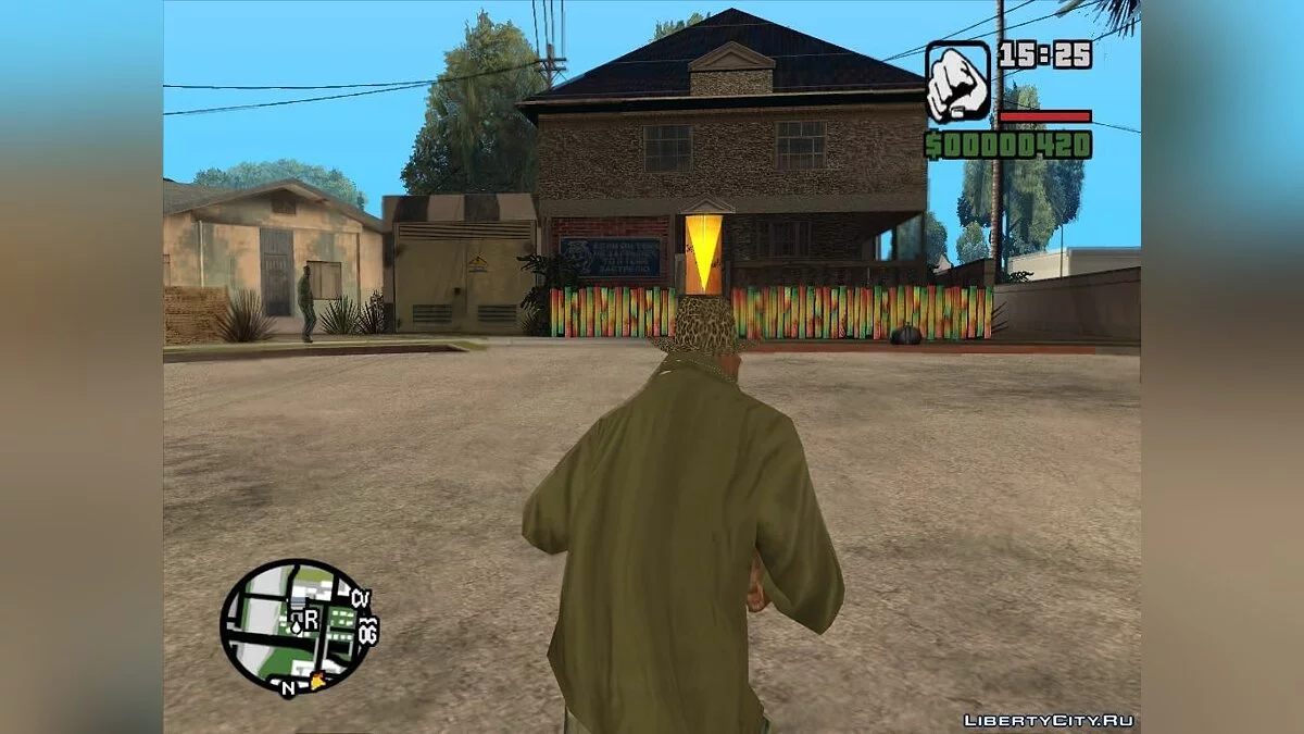 Новый вид дома кухни и гаража CJя / GTA San Andreas