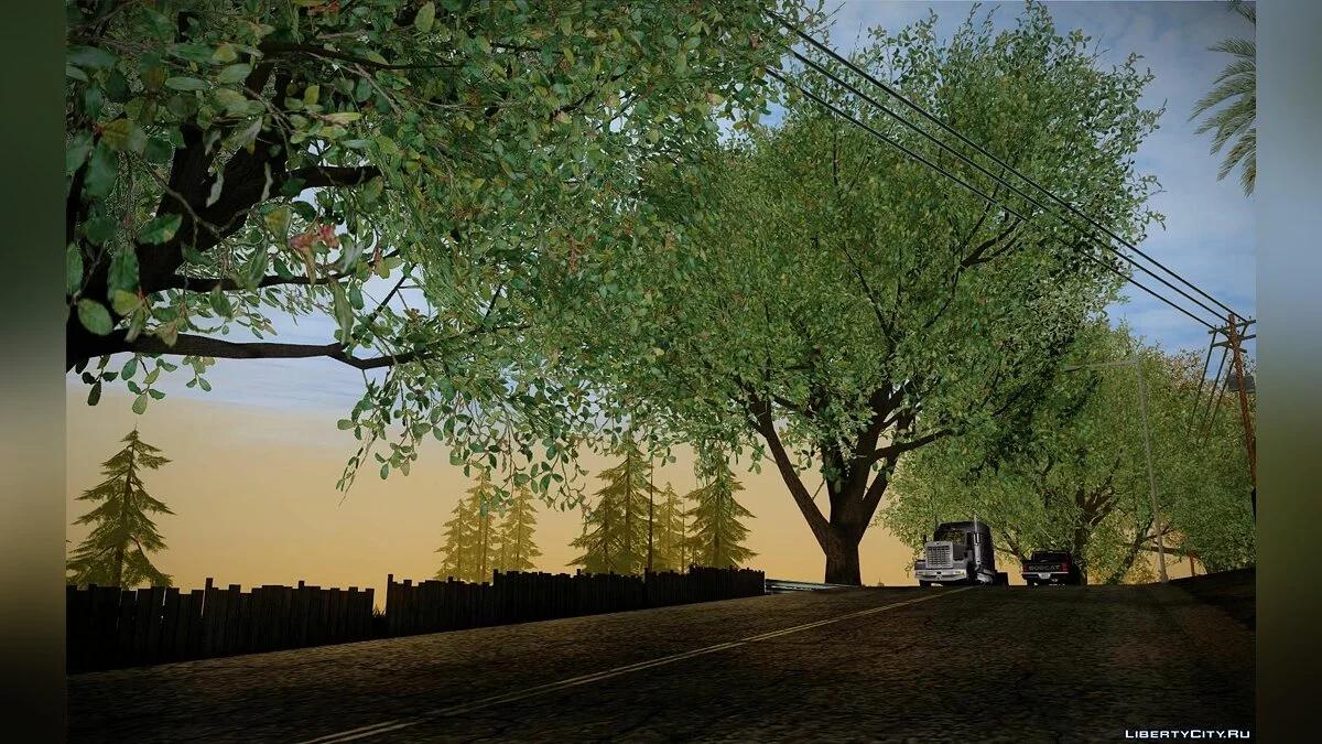 Behind Space Of Realities: American Dream - Пак растительности / GTA San Andreas