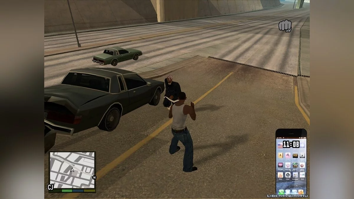 Прозрачный GTA V HUD / GTA San Andreas