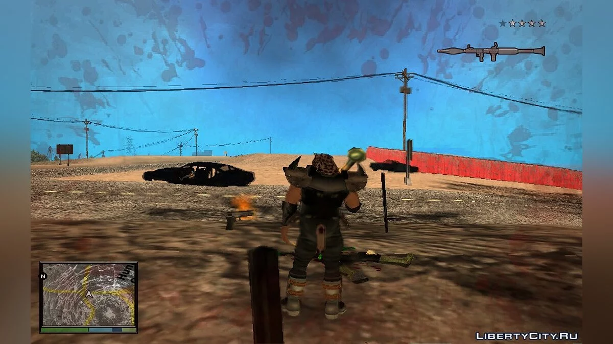 Разбитый радар для GTA V HUD / GTA San Andreas