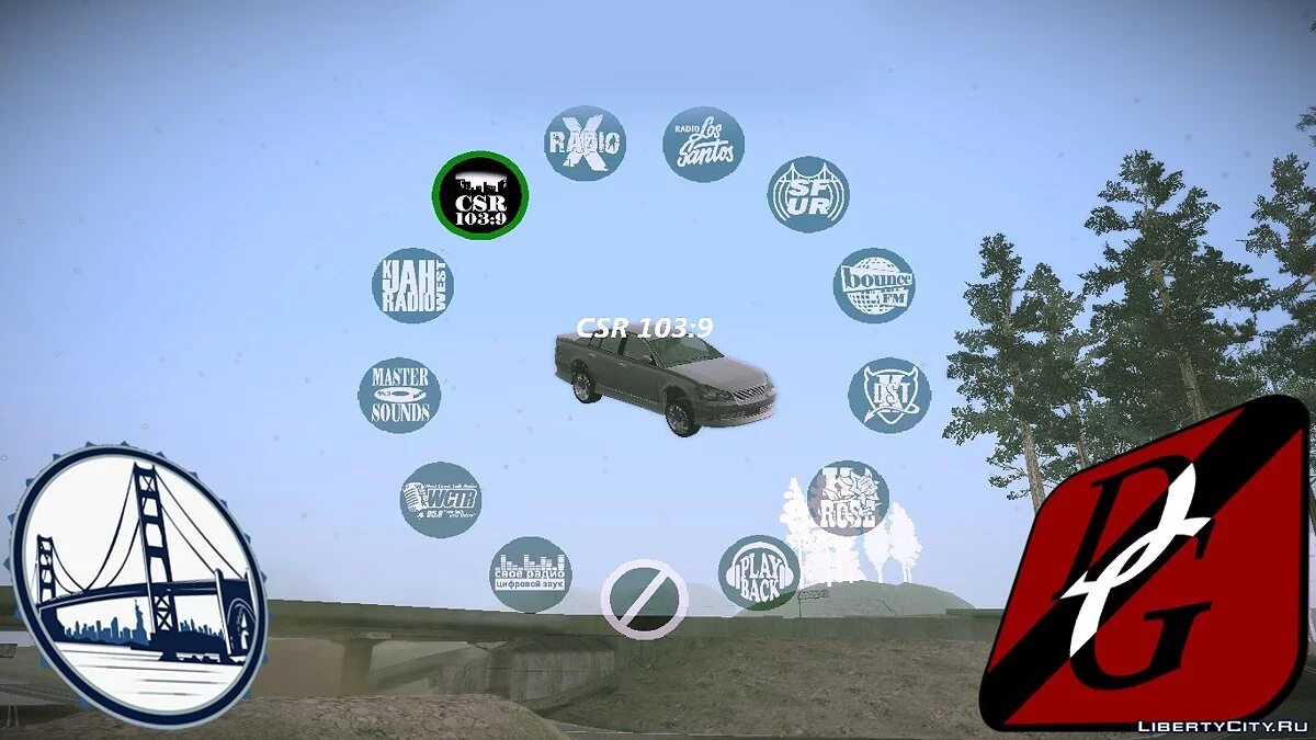 New radio hud GTA V (v1) / GTA San Andreas