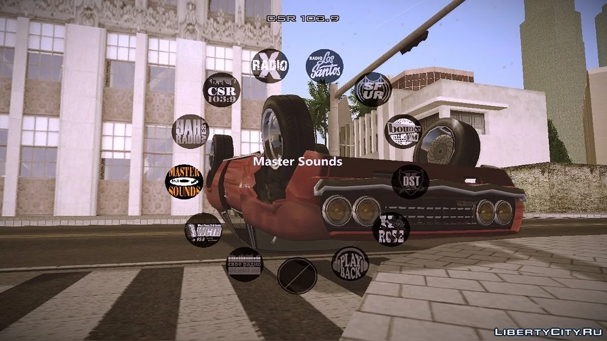New radio hud GTA V (v2) / GTA San Andreas