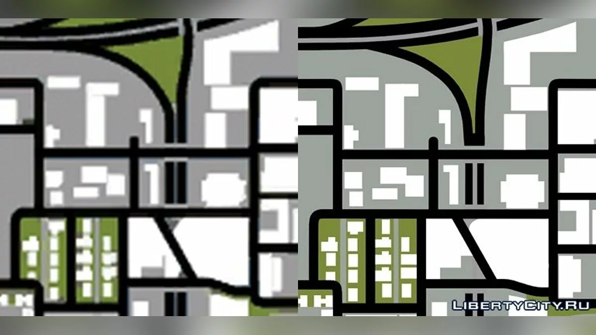 HD карта, радар и меню / GTA San Andreas
