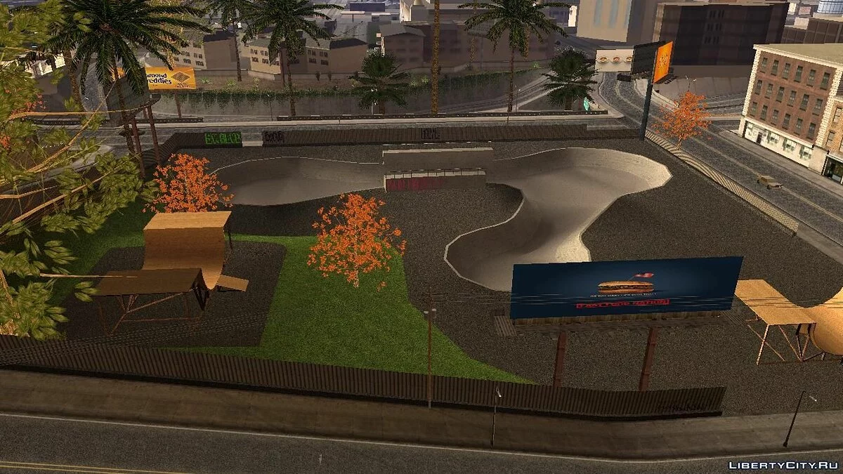 HD Текстуры скейт-парка и госпиталя V2 / GTA San Andreas