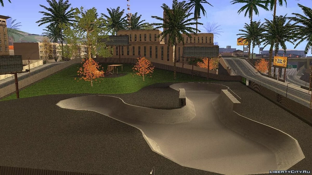HD Текстуры скейт-парка и госпиталя V2 / GTA San Andreas