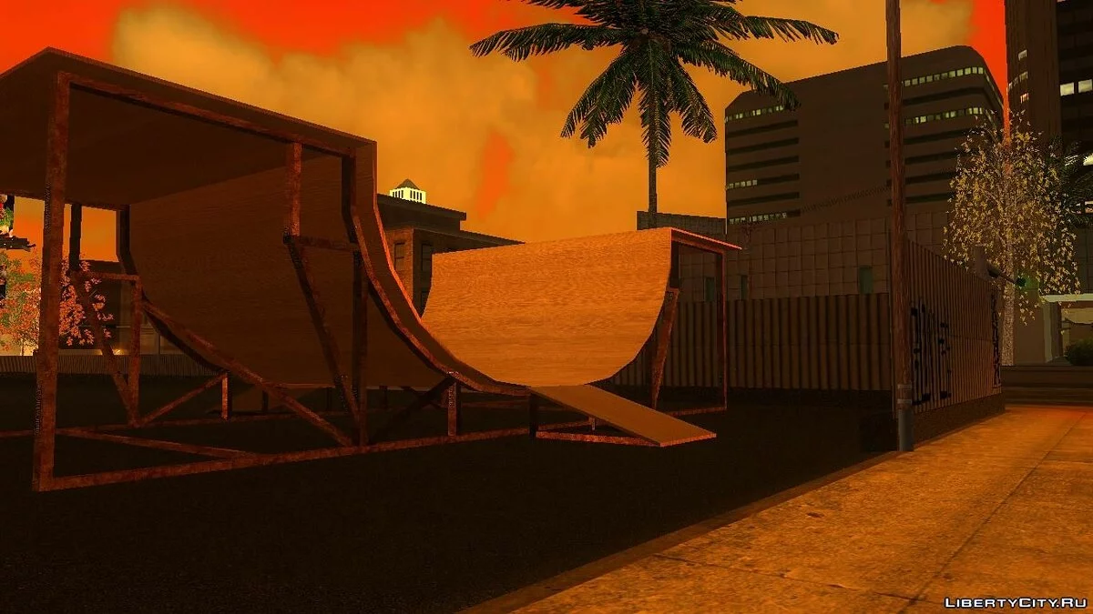 HD Текстуры скейт-парка и госпиталя / GTA San Andreas