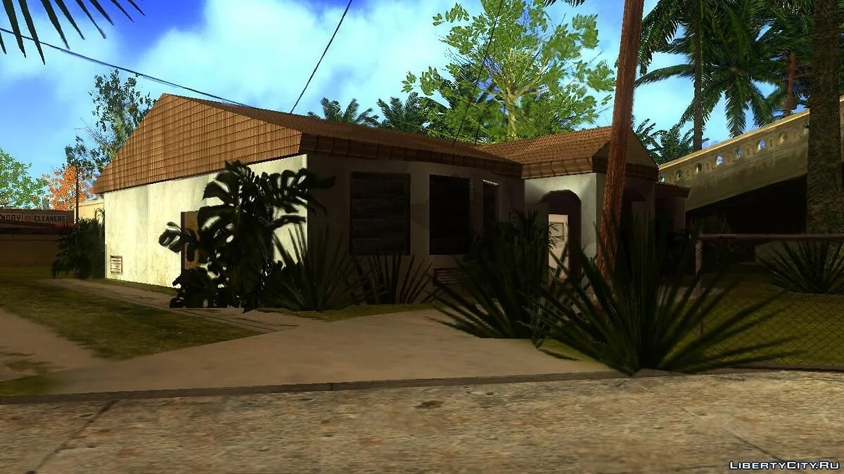 Новые HD текстуры домов на Гроув-стрит / GTA San Andreas