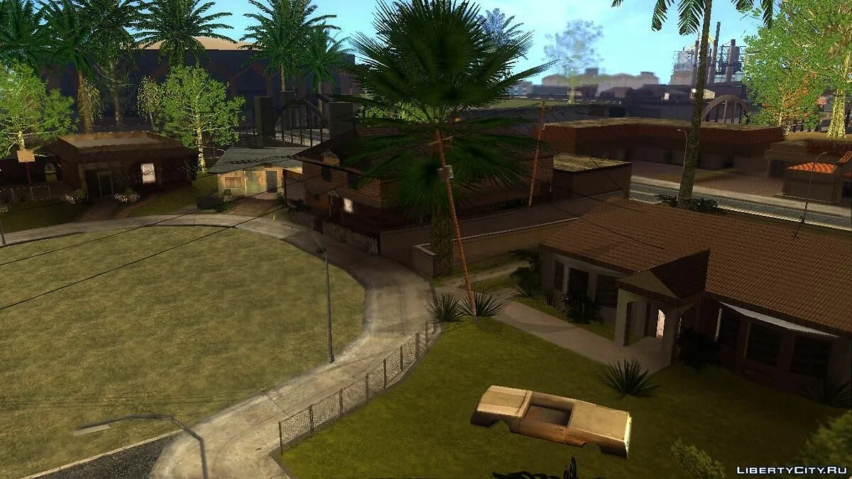 Новые HD текстуры домов на Гроув-стрит / GTA San Andreas