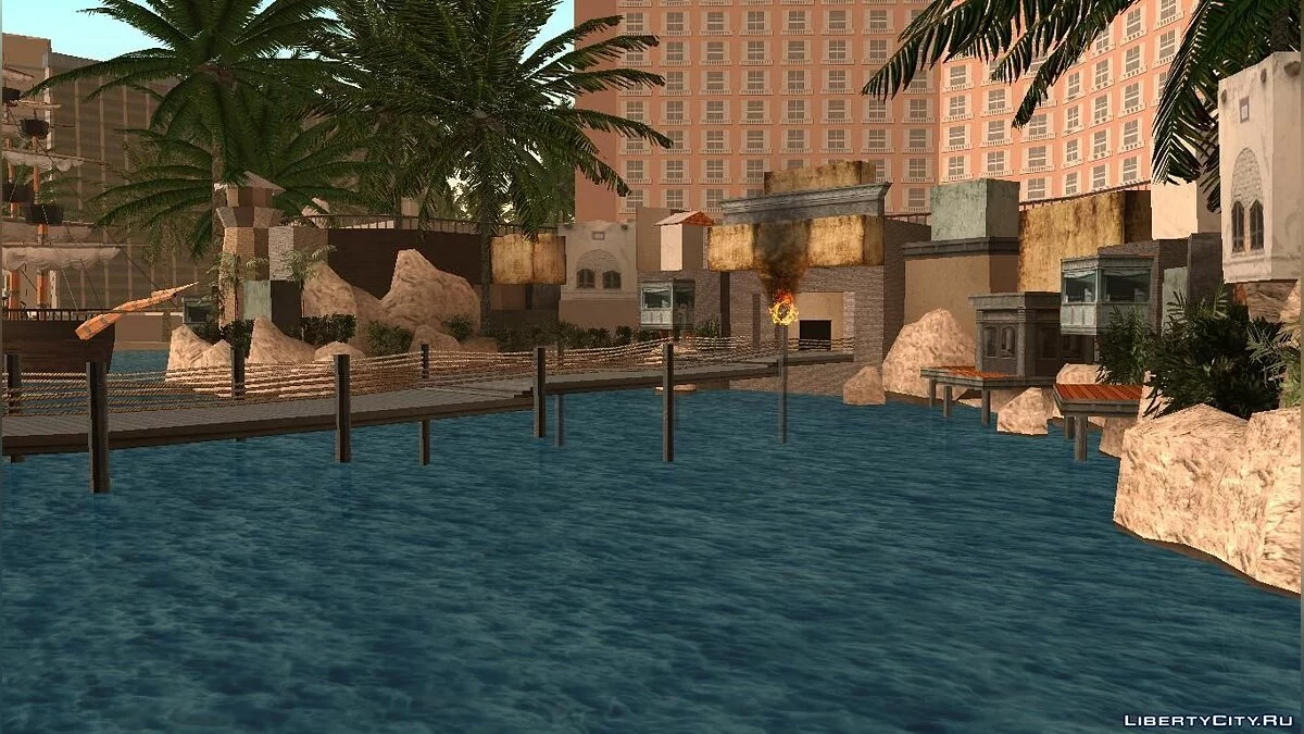 Новые текстуры пиратского корабля в Лас Вентурасе / GTA San Andreas