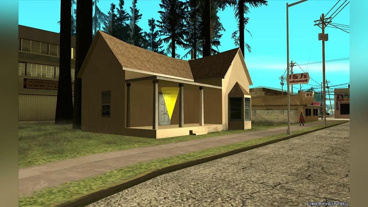 Новый дом CJ в Angel Pine / GTA San Andreas