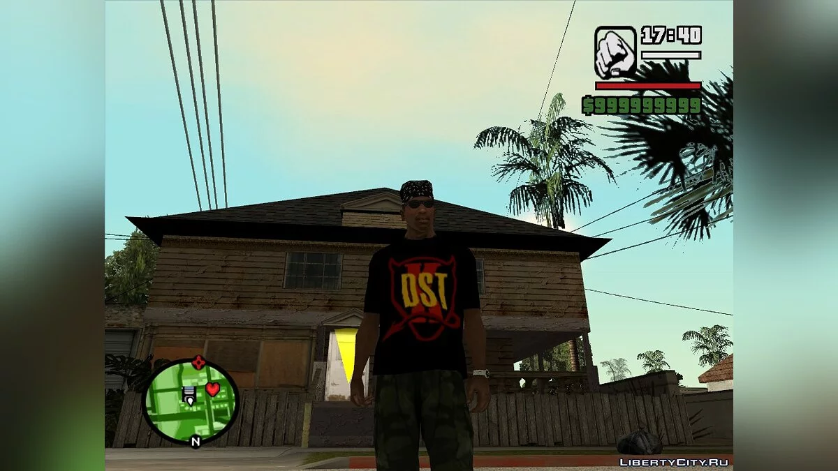 Футболка с логотипом радиостанции K-DST / GTA San Andreas