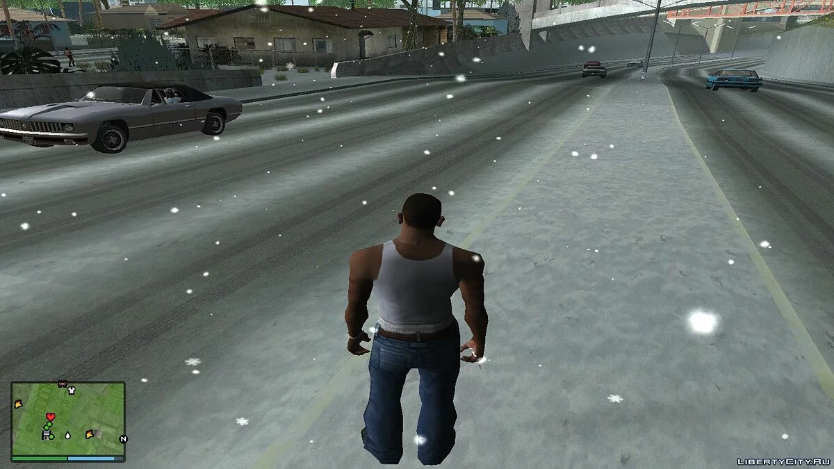 Winter and HD Grove Street	  / GTA San Andreas