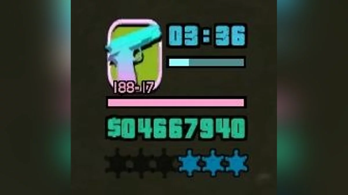 GTA SA: Vice City style HUD / GTA San Andreas