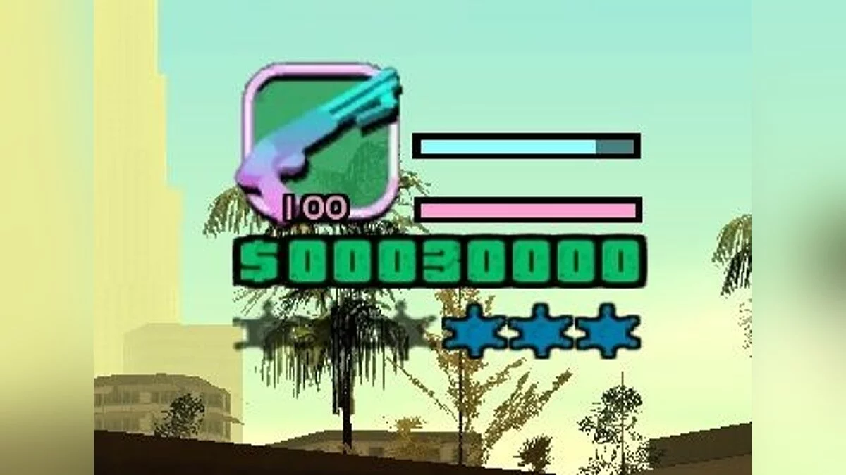 GTA SA: Vice City style HUD / GTA San Andreas